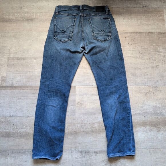 Hudson Blake Slim Straight Jeans Mens 31 Blue Medium Wash Zip Fly Classic Denim - Picture 1 of 7